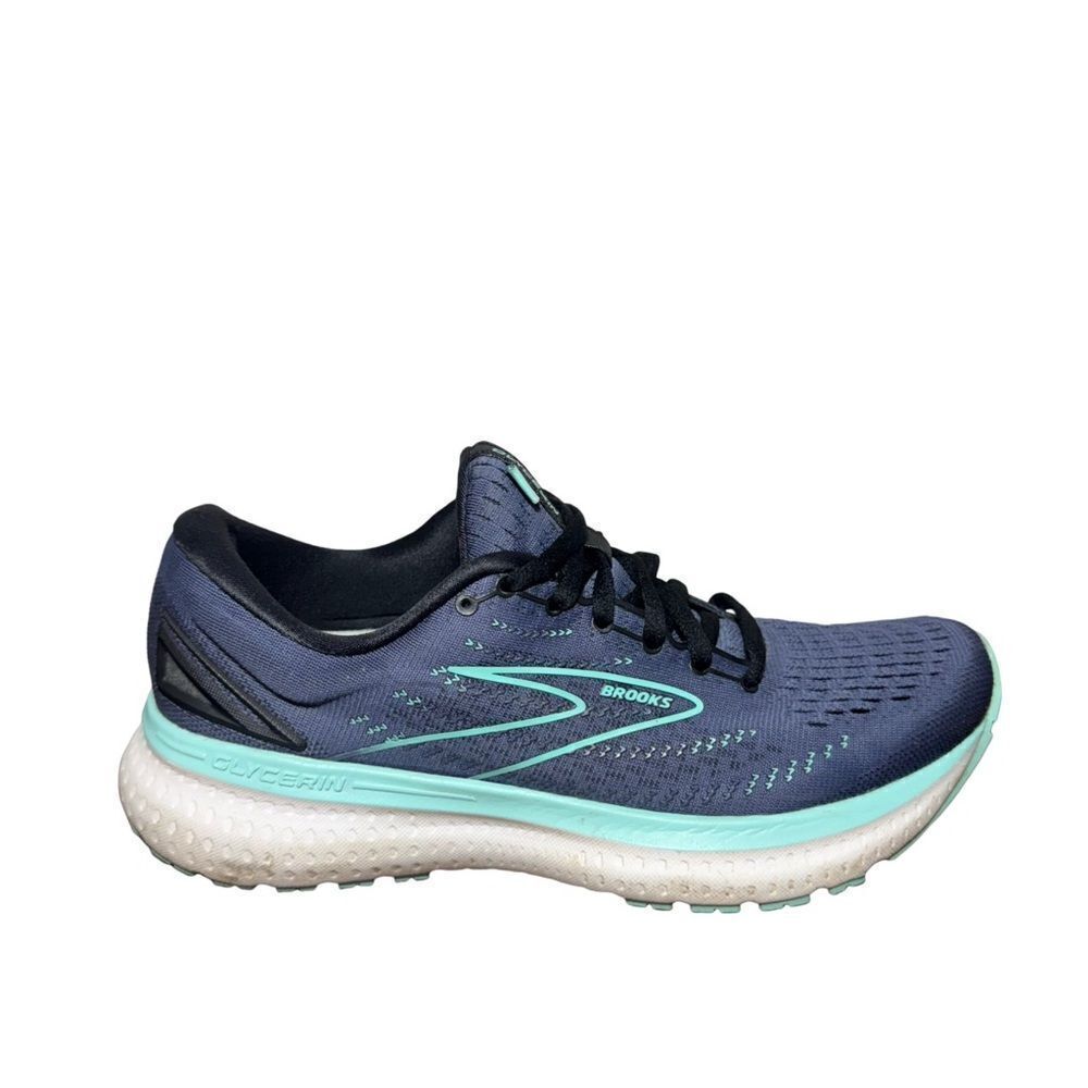 Brooks Women's Running Shoes - Navy and Mint size 8B